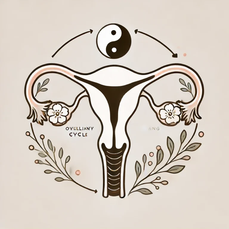 utero durante ciclo ovulatorio, yin yang e taiji regolano le fasi del ciclo mestruale femminile, fertilità